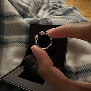 Monica Vinader Sterling Silver Fiji Bud Stacking Ring